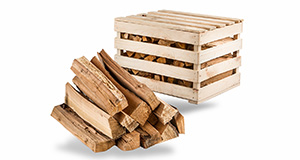 Párty dřevo, buk, suché, bedýnka, 25 cm
