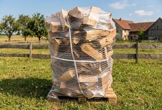 Sypané suché palivové dřevo, dubové, délka 33 cm, 1,6 prms