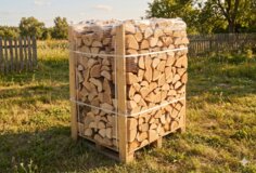 Suché palivové dřevo rovnané, smrk/borovice, délka 50 cm, 1,3 prmr