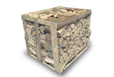 Suché rovnané palivové dřevo, bříza, délka 30-33 cm, 1 prmr